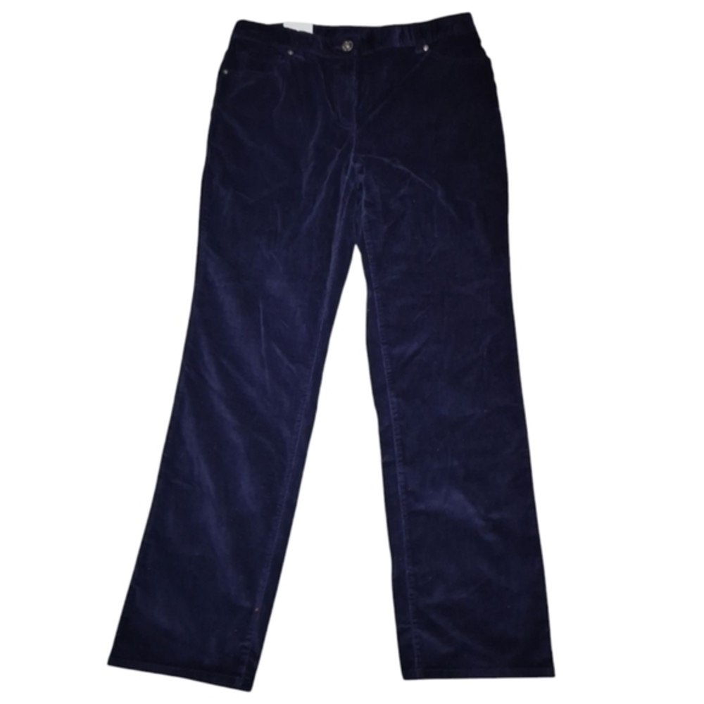 Style And Co Stretch Corduray Purple Pants Size 12 Nwt